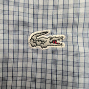 Chemise Lacoste Bleue À Carreaux Regular Fit FR 41 M Manches Longues