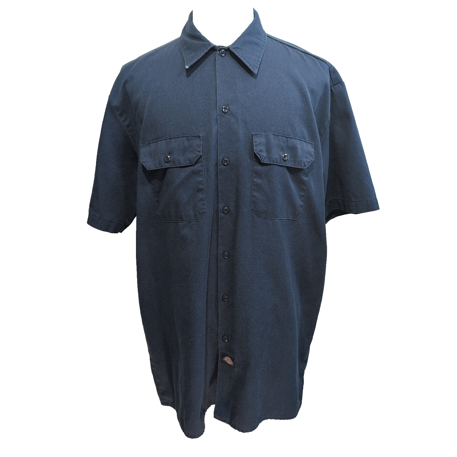 Chemise Dickies XL Made in Honduras Bleu Nuit Workwear Manches Courtes