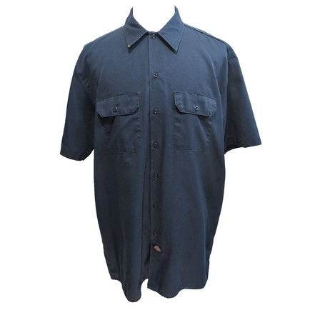 Chemise Dickies XL Made in Honduras Bleu Nuit Workwear Manches Courtes