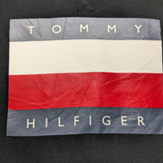 Sweat Tommy Hilfiger vintage noir grand logo sérigraphié homme taille S