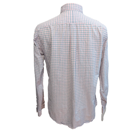 Chemise Ralph Lauren Slim Fit XL Oxford Stretch Carreaux Rose Bleu