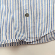Chemise Nautica Taille XL/XXL Rayures Bleues Poignets Mousquetaires Coton