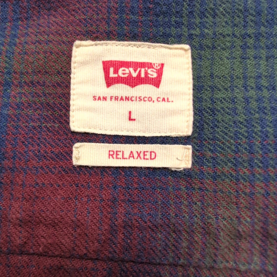 Chemise Levi's en flanelle épaisse chaude à carreaux coupe relaxed Taille L