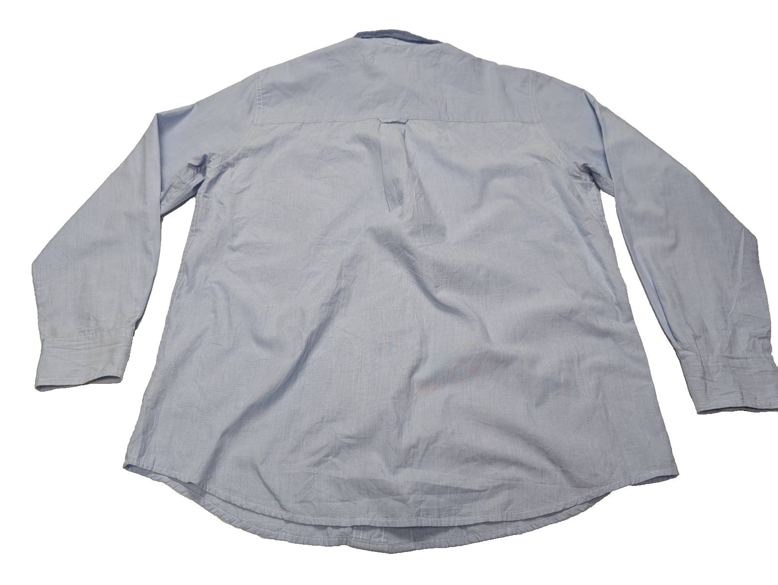 Chemise Chaps manches longues bleu uni taille M #238msch