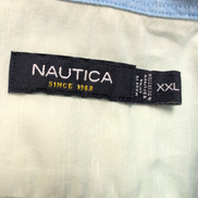 Chemise Nautica XXL Vert Pastel 53% Lin 47% Coton Manches Courtes