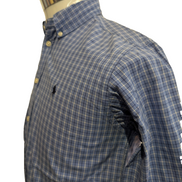 Chemise Polo Ralph Lauren Shirt Enfant XL 16 18 Ans Custom Fit Carreaux Bleu