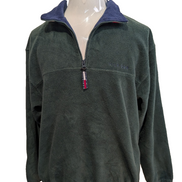 Sweat Polaire Épais Vintage Tommy Hilfiger Col Zip Vert Taille S | 537WSR