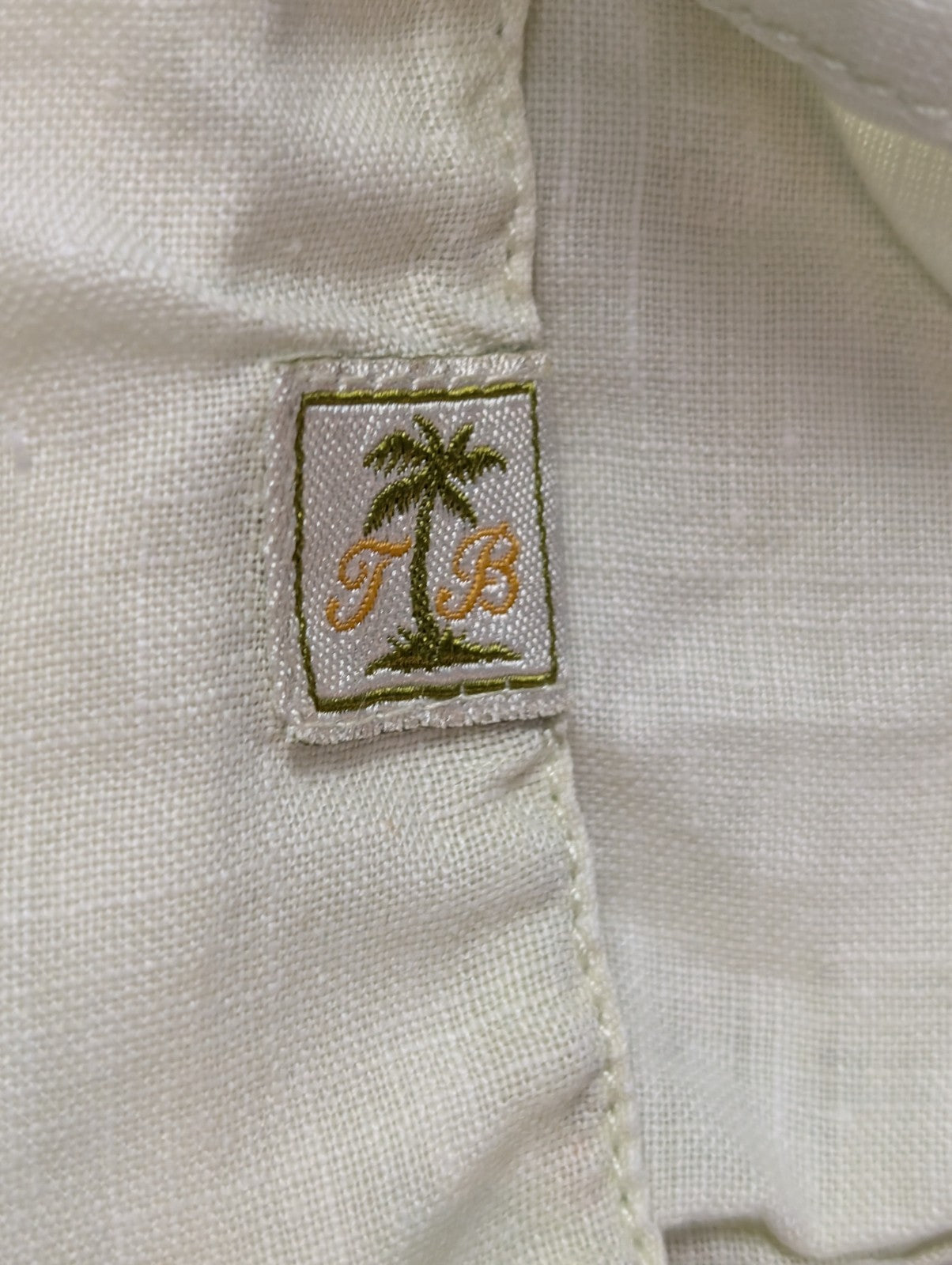 Chemise hawaïenne lin Tommy Bahama manches courtes taille M #725 hawaienne