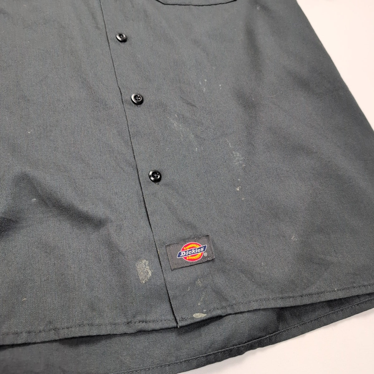 Chemise Dickies L Gris Workwear North American Roofing Vintage