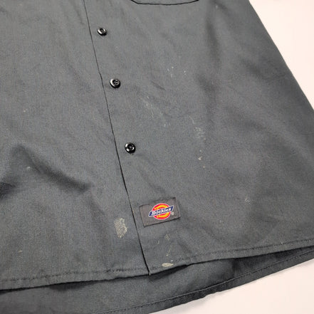 Chemise Dickies L Gris Workwear North American Roofing Vintage