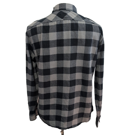 Chemise Levi's vintage en flanelle chaude carreaux noir et gris Taille L