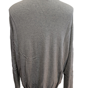Pull POLO RALPH LAUREN Homme XL Gris Foncé Col V Logo Ton sur Ton Excellent État