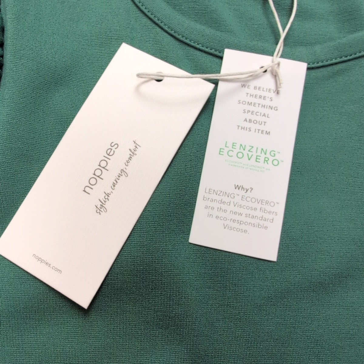 Robe Noppies M Verte Manches Longues Stretch Neuve Étiquette