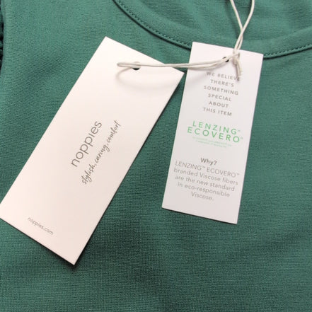Robe Noppies M Verte Manches Longues Stretch Neuve Étiquette