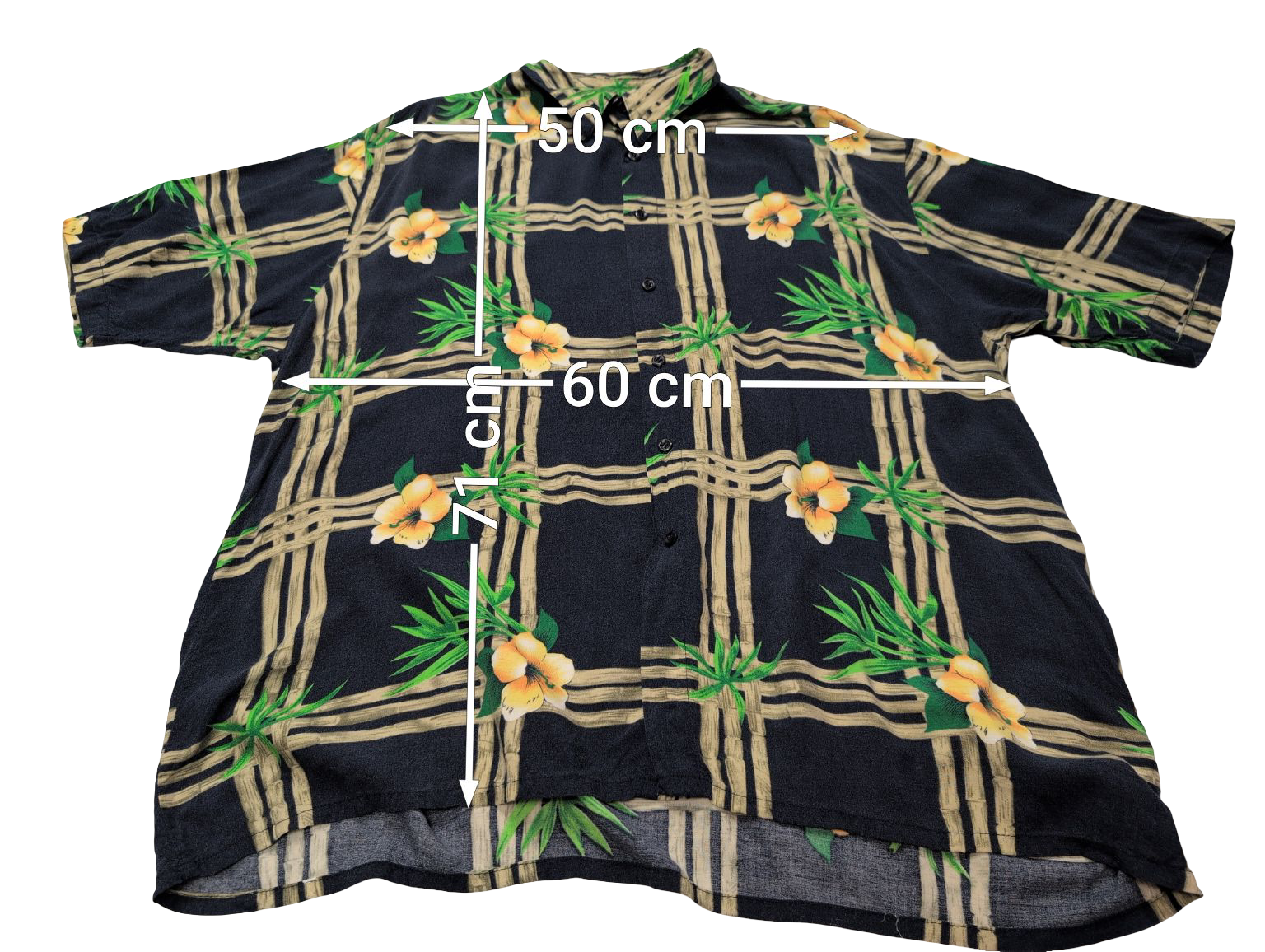 Chemise hawaïenne Puritan manches courtes taille XL