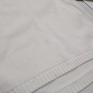 Pull L.L. Bean Femme Vintage Blanc Col Rond Coton - Taille M