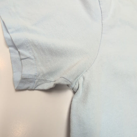 T-shirt Polo Ralph Lauren M Bleu Clair Logo Jaune 100% Coton