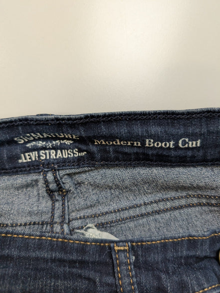 Jean Levi's Femme Bleu Foncé Modern Bootcut Ultra Stretch W26 T36 Comme Neuf