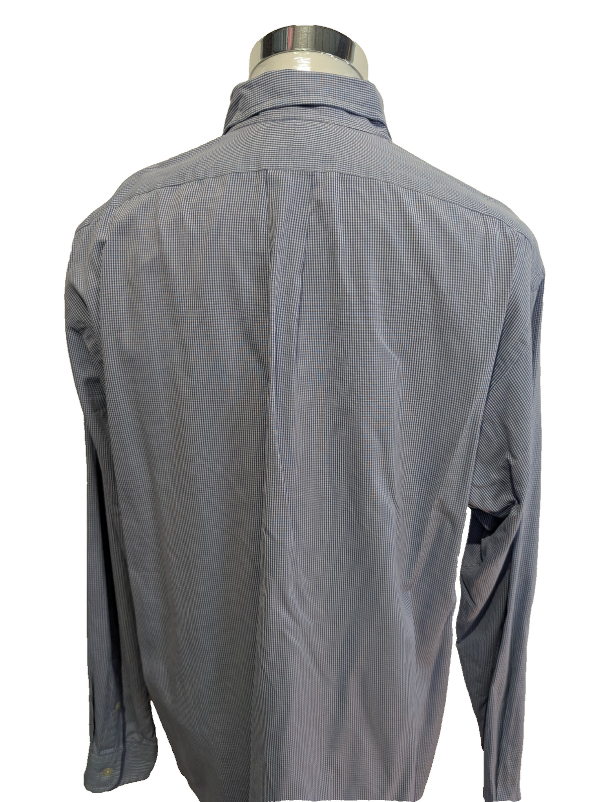 Chemise Polo Ralph Lauren Shirt Blake L XL Vichy Bleu Logo Noir Button Down