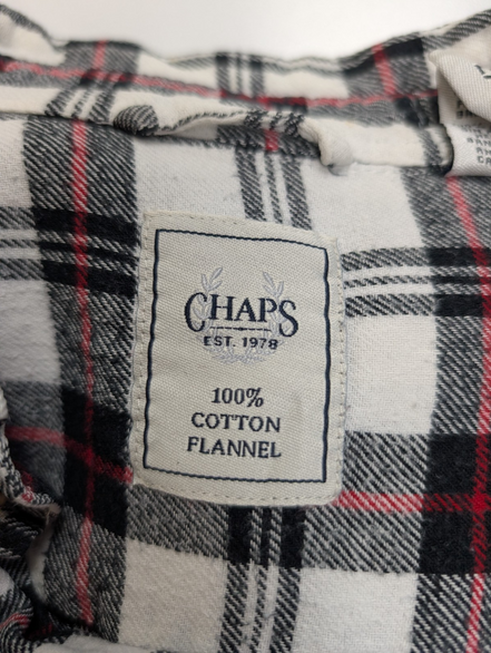 Chemise Flanelle CHAPS L Bûcheron Rouge Noir Blanc |279S