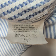 Chemise Chaps Oxford Bleue à Rayures manches longues Taille L/XL