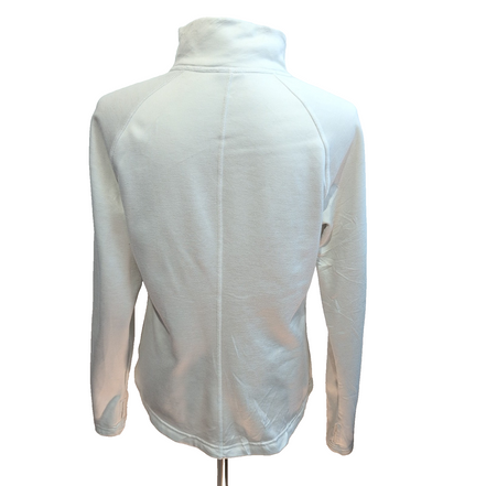 Sweat col zippé The North Face blanc Femme Taille M intérieur polaire