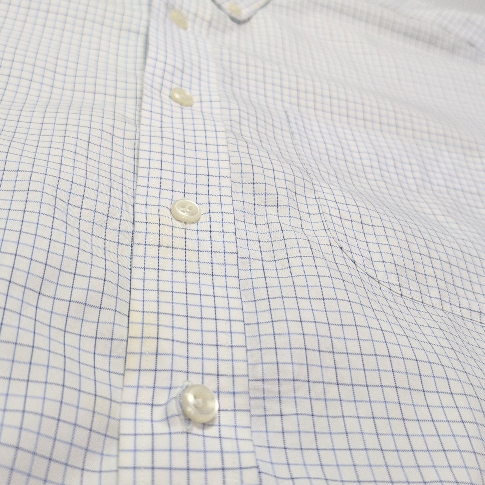 Chemise L.L. Bean blanche à carreaux taille XXL #117e