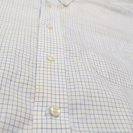 Chemise L.L. Bean blanche à carreaux taille XXL #117e