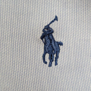 Chemise Polo Ralph Lauren Shirt Andrew M L Rayée Bleu Coton Col Classique