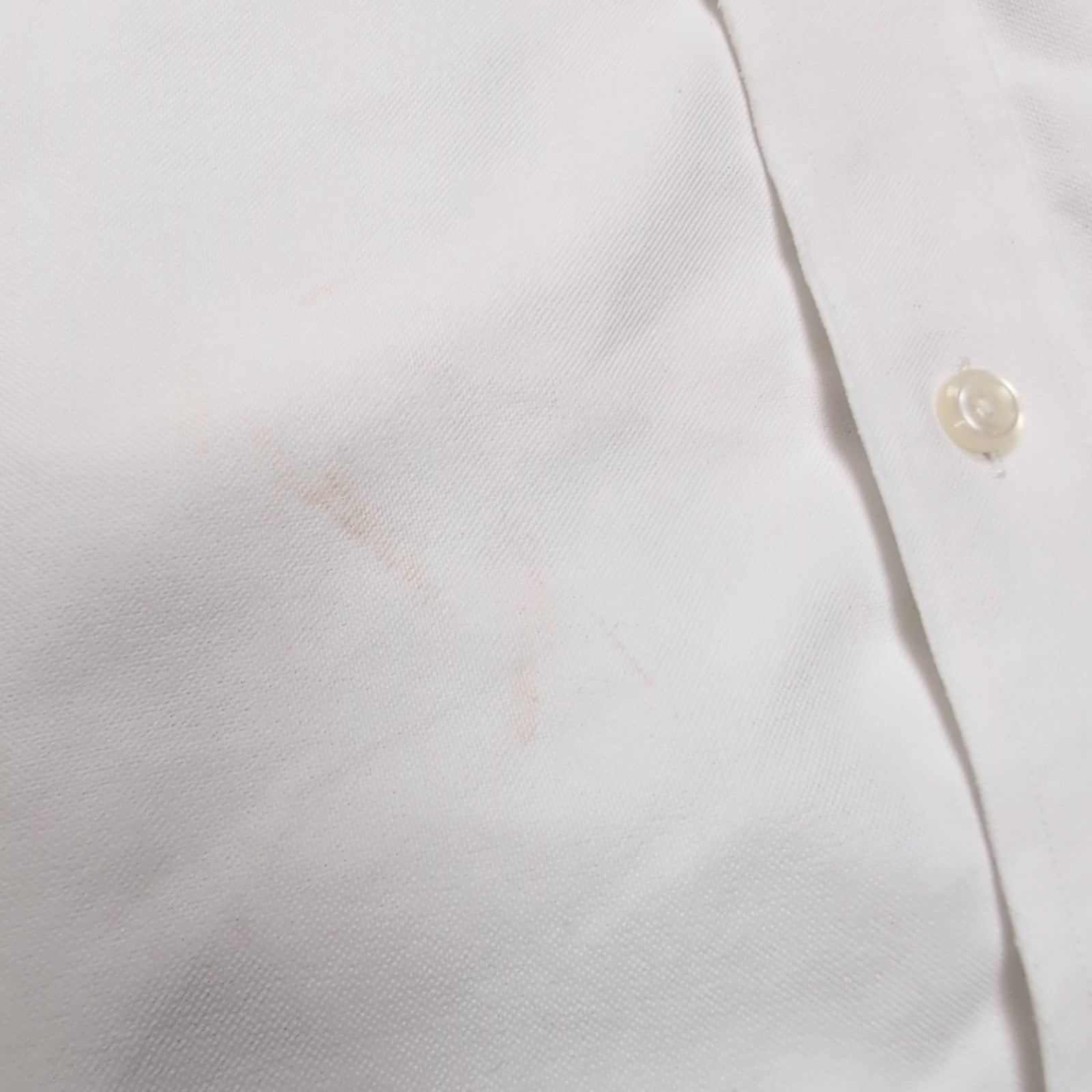 Chemise L.L. BEAN Homme XXL Blanche Manches Courtes Poche Wrinkle Free