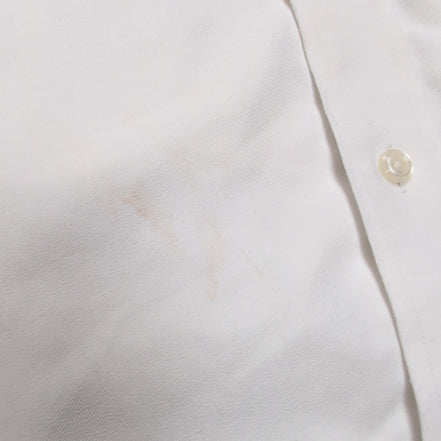 Chemise L.L. BEAN Homme XXL Blanche Manches Courtes Poche Wrinkle Free