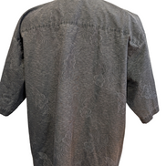 Chemise Hawaïenne FADED GLORY Gris Anthracite Motif Fleuri - Taille L