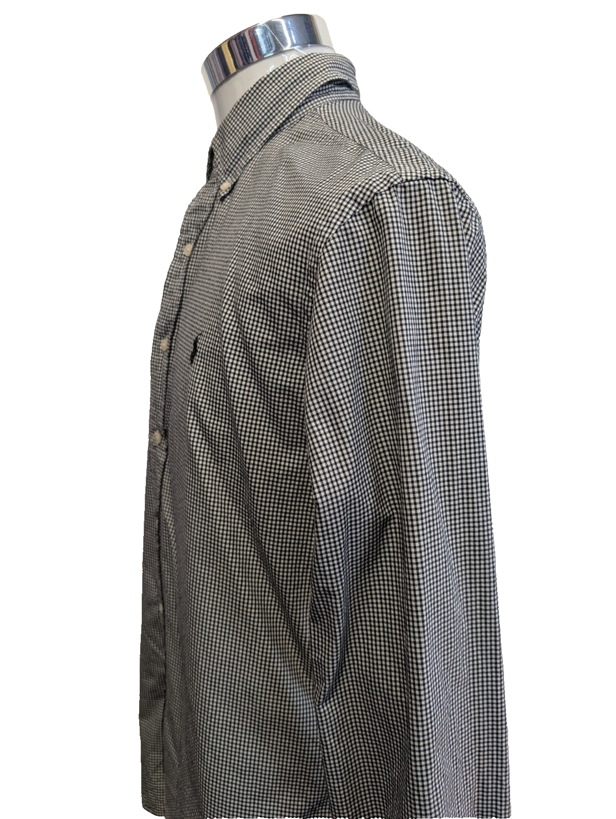 Chemise Polo Ralph Lauren Shirt L Custom Fit Carreaux Noir Button Down