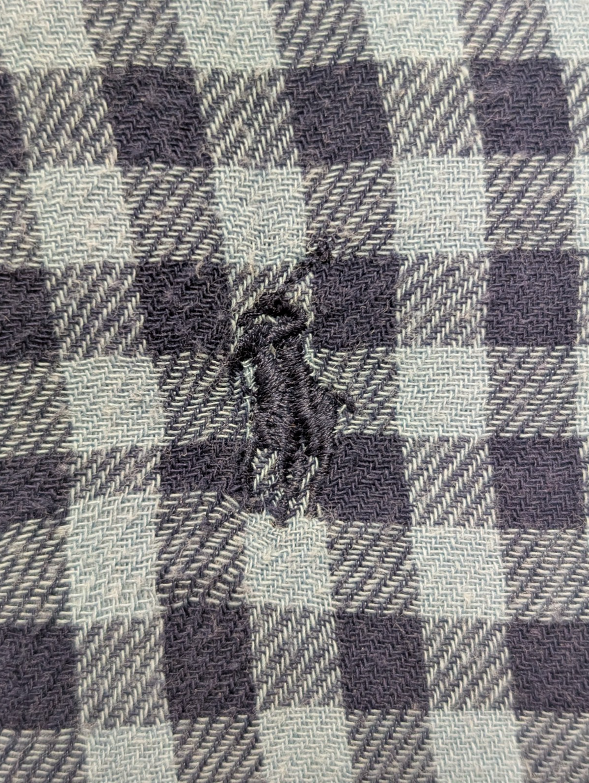 Chemise Polo Ralph Lauren Shirt XL Flanelle Doublée Carreaux Bleu Classic Fit BD