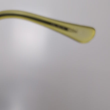 Lunettes de soleil Y2K Cyber Rimless Teintées Jaune Branche Fine Métal
