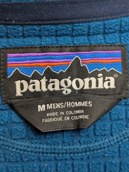 Sweat Polaire Patagonia Polartec Vert Poche Zippée - Homme Taille M