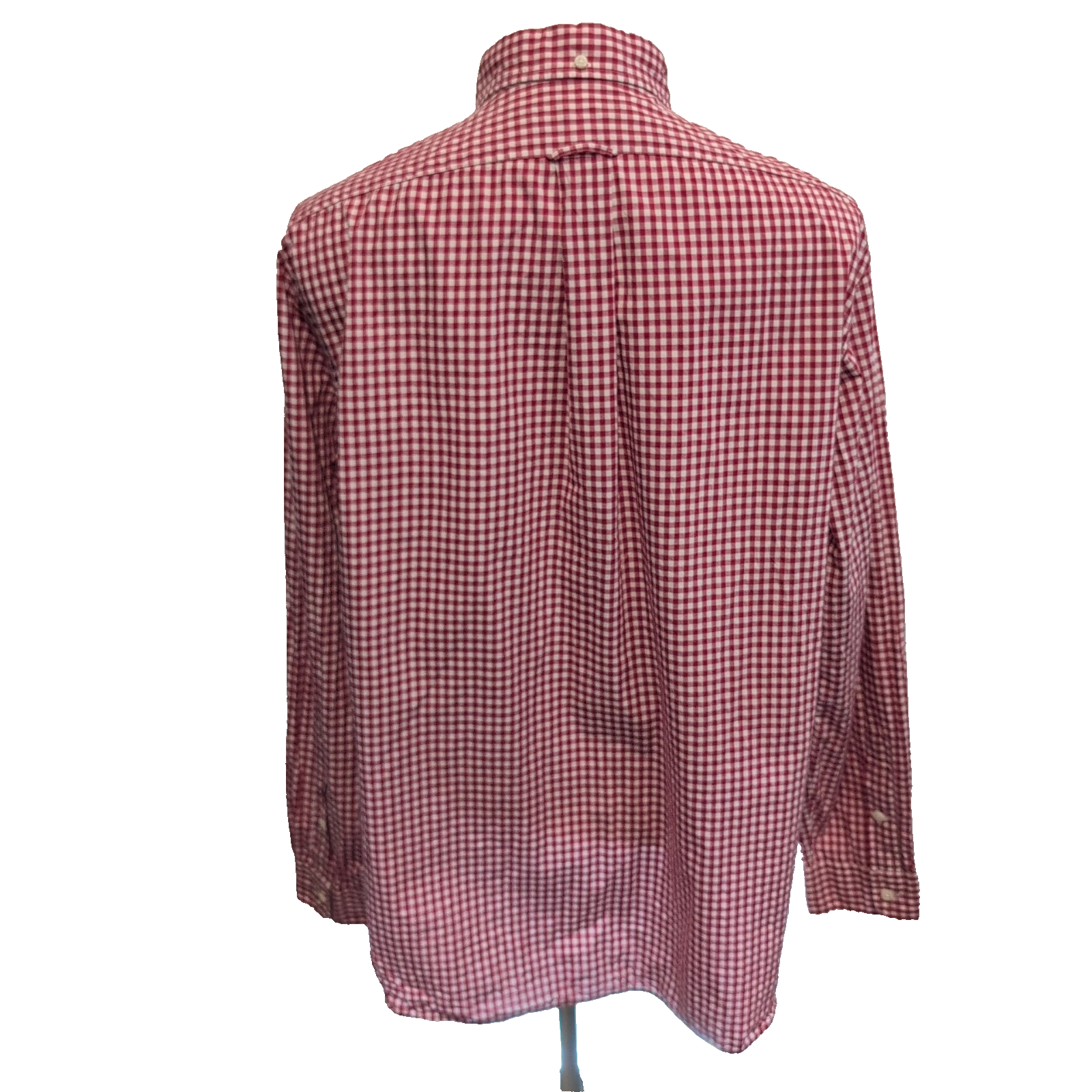 Chemise Ralph Lauren XL rouge à carreaux 100% coton sans logo