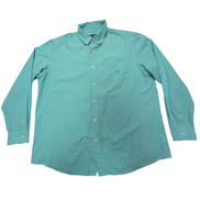 Chemise CHAPS verte unie taille XL #161e