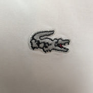 Chemise Lacoste Slim Fit 39 S (M ajusté) Blanche 100% Coton Logo Gris