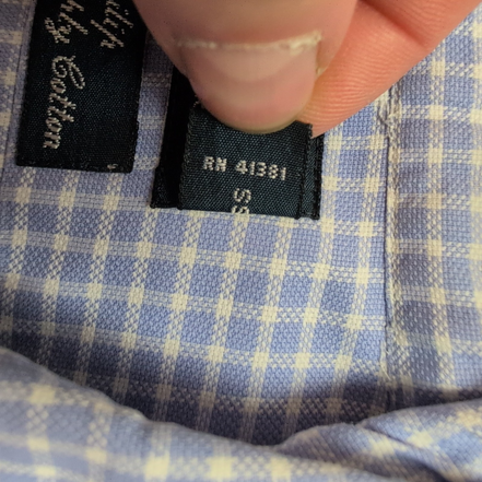 Chemise Polo Ralph Lauren Philip M L Bleu Carreaux Sans Logo