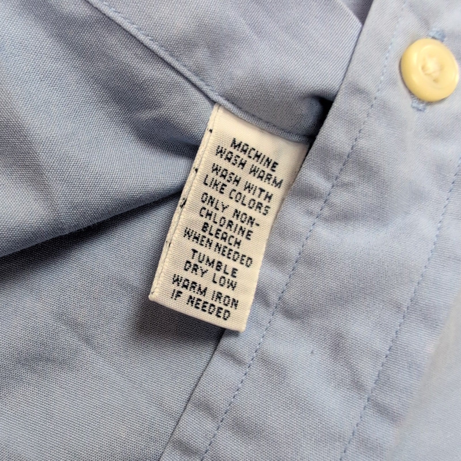 Chemise Ralph Lauren Slim Fit S Bleu Clair Logo Rose Coton Manches Longues