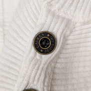 Pull Lauren Ralph Lauren Femme Blanc Côtelé Coton Taille L Excellent État