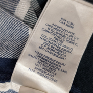 🌲 CHEMISE FLANELLE PERFORMANCE CHAPS M (G) CARREAUX BLEU MARINE NOIR LOGO BRODÉ