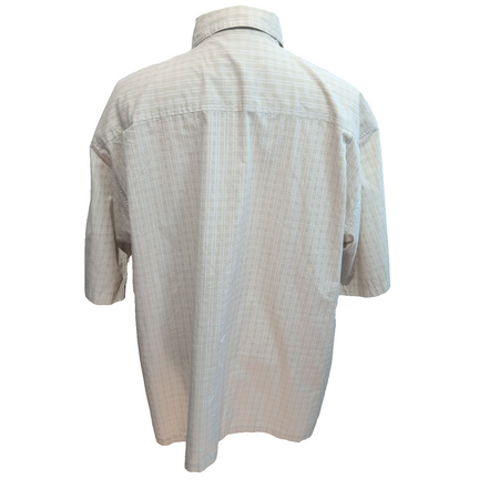 Chemise Patagonia 2XL Beige Vert Manches courtes Ventilée 2 Poches Outdoor