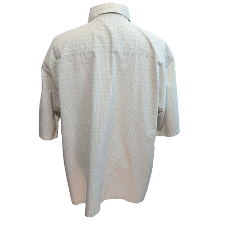 Chemise Patagonia 2XL Beige Vert Manches courtes Ventilée 2 Poches Outdoor