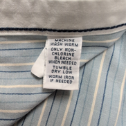 Chemise Ralph Lauren L Vintage Rayures Bleu Blanc Brodée Classic Fit Button Down