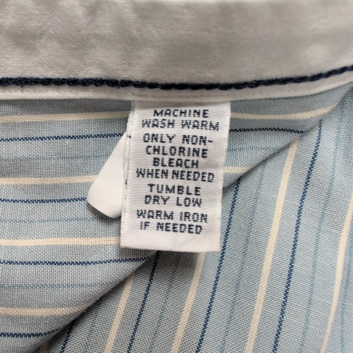 Chemise Ralph Lauren L Vintage Rayures Bleu Blanc Brodée Classic Fit Button Down
