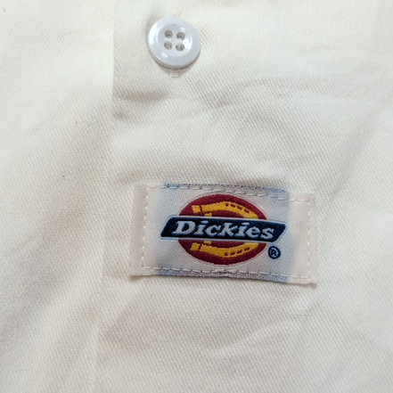 Chemise DICKIES Homme 2XL Blanche Manches Courtes 2 Poches Skull Tête de Mort