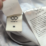 Mini Jupe Femme M Cubic Gris Blanc Doublée Chaude Neuve Sans Étiquette