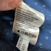 Chemise HD Lee bleu micro motifs manches longues XL